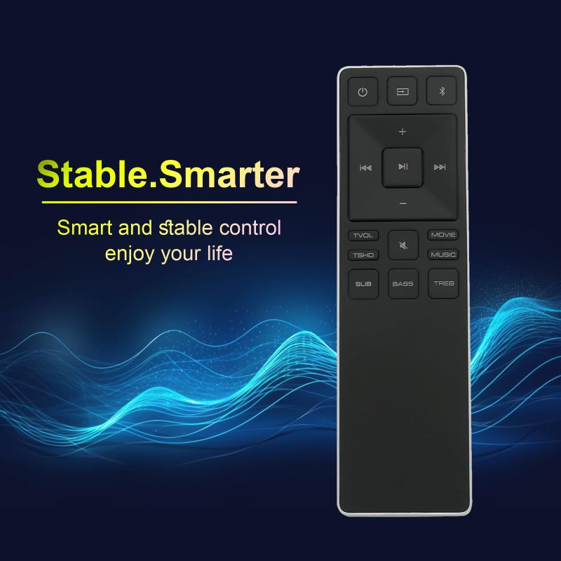AULCMEET جهاز تحكم عن بعد جديد XRS551-D XRS551D بديل مناسب لجهاز الصوت VIZIO SB2821-D6 SB3820-C6 SB4451C0 SB4051D5 SB4451-C0 SB3851D0 SB4051-D5 SB3851-D0 SB3651E6 SB4551-D5 SB3651-E6 SB4551D5 - Image 2